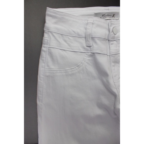NEW KanCan Destroyed White Stretch Skinny Jeans 24 / 0 - Picture 4 of 12